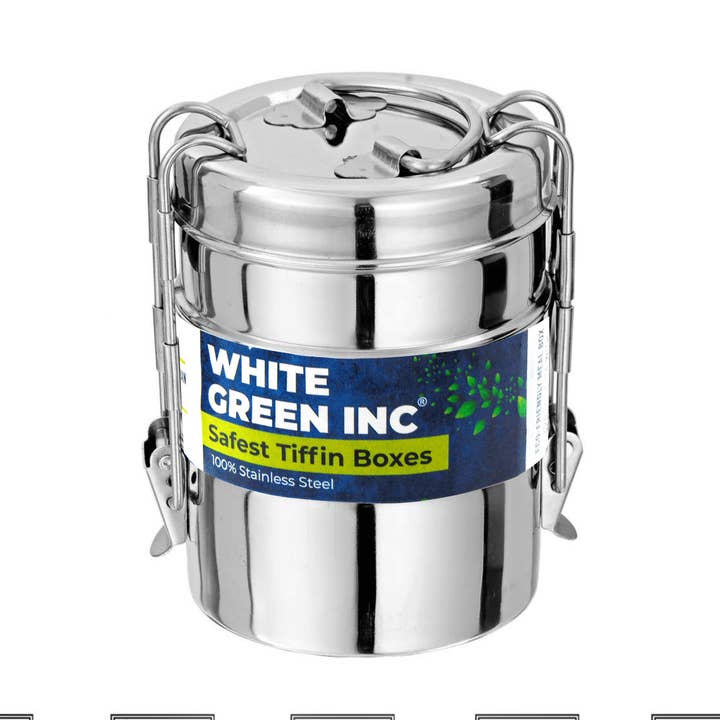 Tiffin en acier inoxydable - 3 niveaux pour la vente par Fibre & Shoot