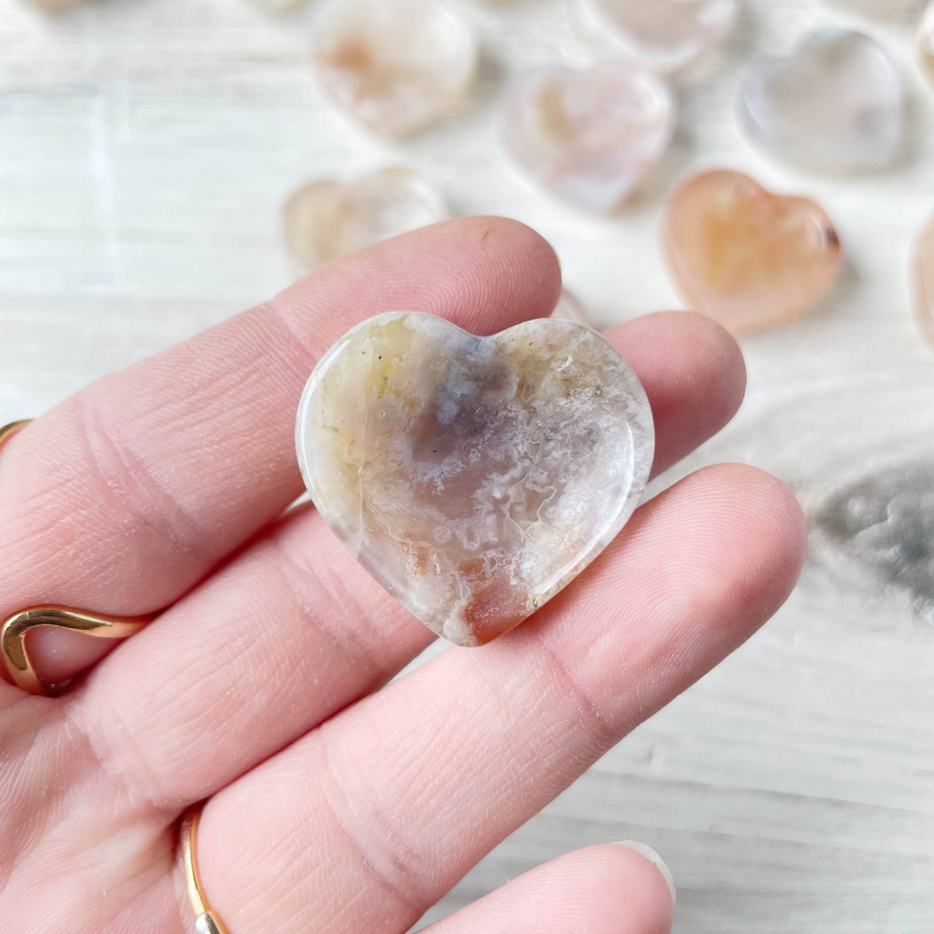 Ewelina Pas Jewelry - Venta al por mayor Bandejas/platos/boles decorativos - Mini cuenco de ágata floral en forma de corazón2