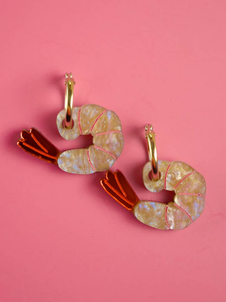 Shrimp Hoop Earrings for wholesale by Cuteryko
