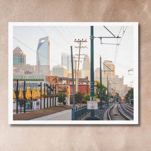 Charlotte to Paris - Wholesale Art Print - Charlotte, NC Art Print (11x14): South End Morning Glow2