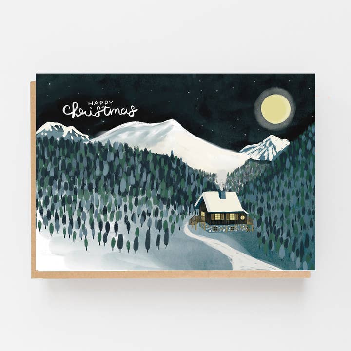 Happy Christmas Mountains Landscape for wholesale by Lomond Paper Co