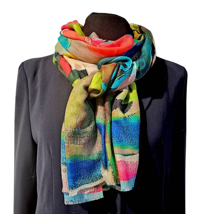 Happy Lona - Wholesale Scarf - Women's - Botanic Blush2