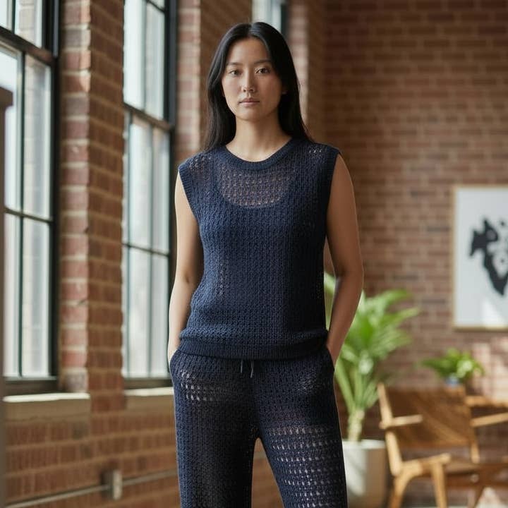 Ramona Knit Sweater Vest for wholesale by Ida Louise