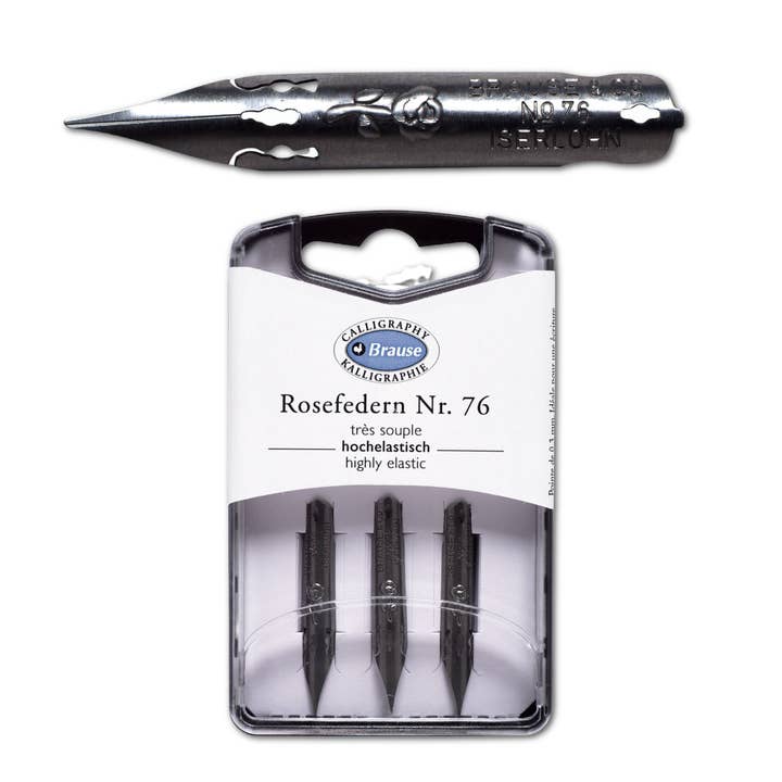 Exaclair - Wholesale Pen - Brause Calligraphy Nib #76 - Rose - Box of 3 or Box of 15