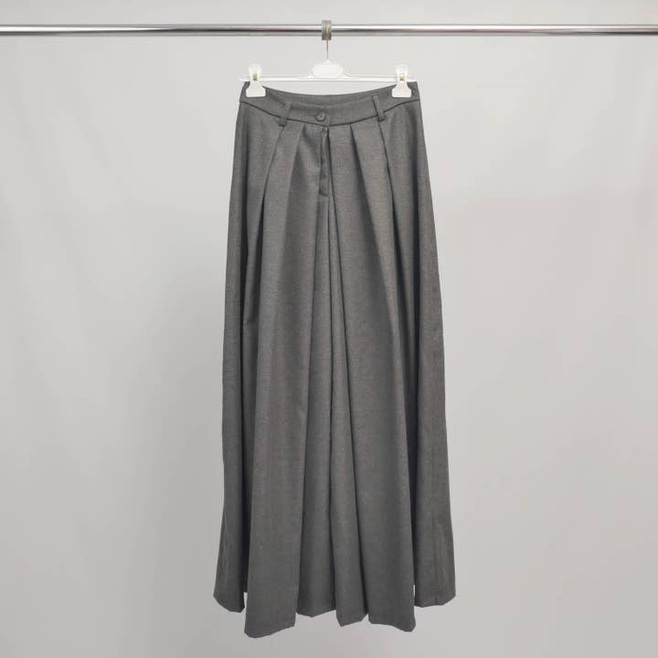 Cecile Wang - Wholesale Pants - Women's - High-waisted pleated wide-leg pants – BCG027242