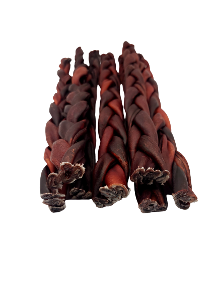 Dibo Pet Foods - Wholesale Pet Treats - Dog - Braided Beef Collagen Stick Brown - 12"1