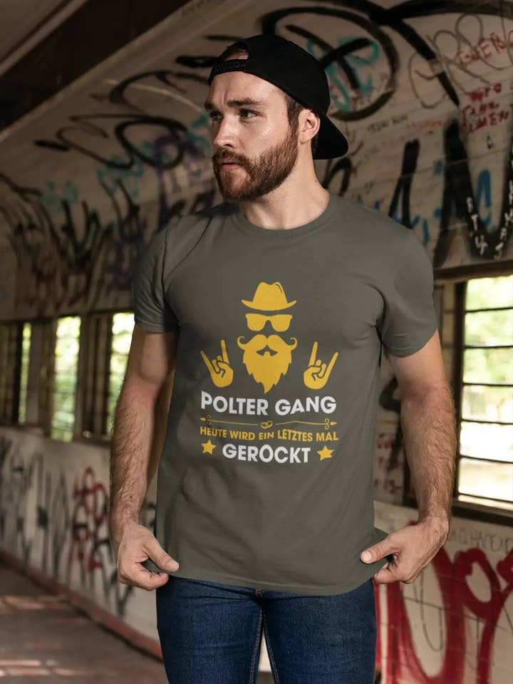 Men's Graphic T-Shirt Polter Gang Gerockt Idea Gift for wholesale by ULTRABASIC