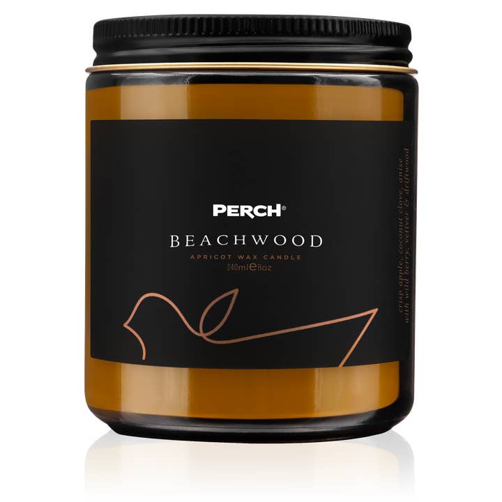 Beachwood Apricot Wax Candle for wholesale by Perch® CandleHouse