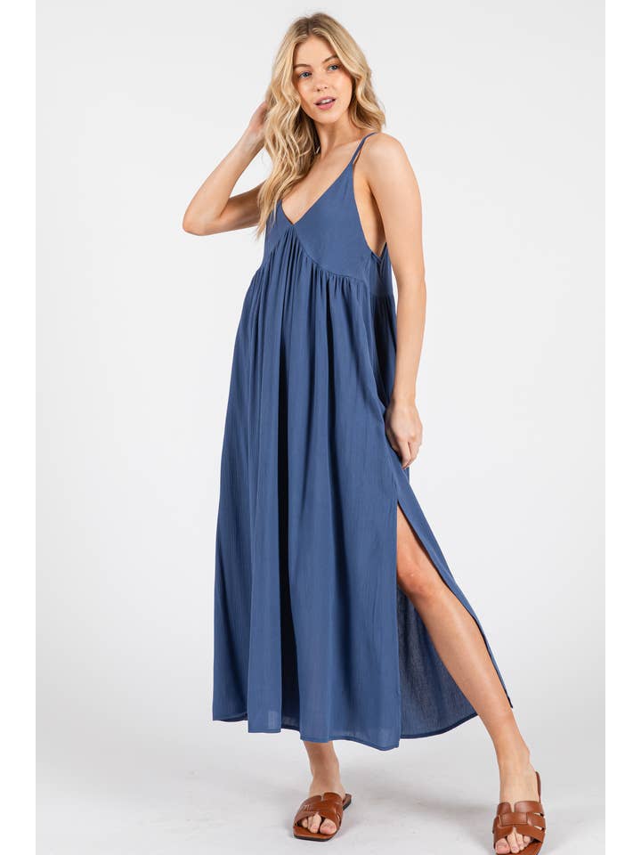 Final Touch - Venta al por mayor Vestido - Mujer - Vestido Cami de Corte Imperio con Escote en V Profundo - ND410461