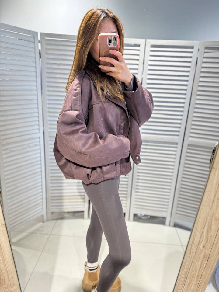 Braun Elegante Oversize-Damenjacke für den Großhandel auf Faire4