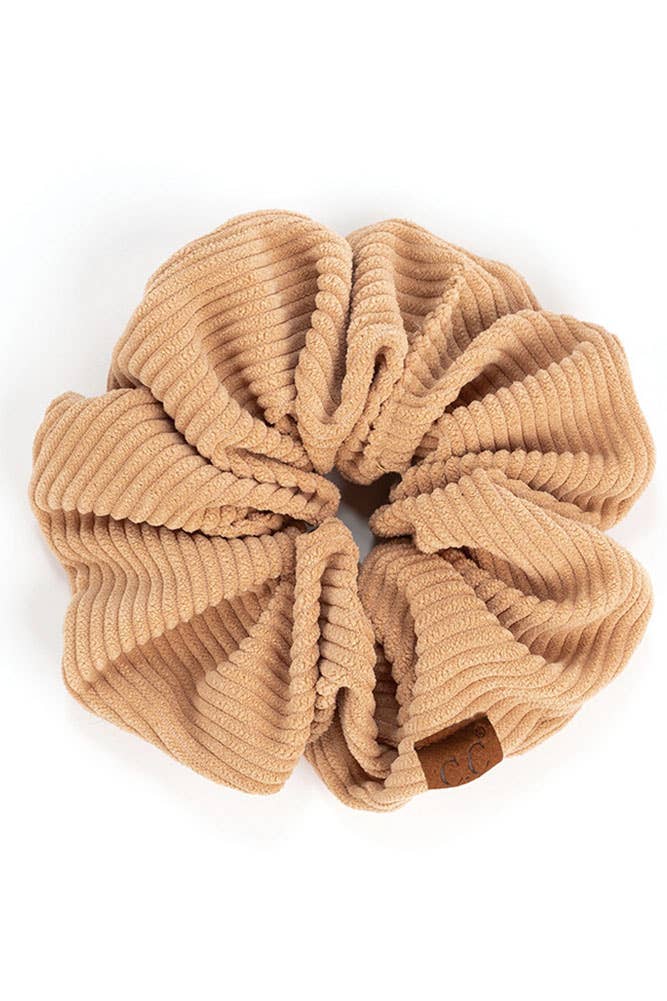 Hana - Wholesale Scrunchie - Women's - C.C Corduroy Solid Color Soft Scrunchies13