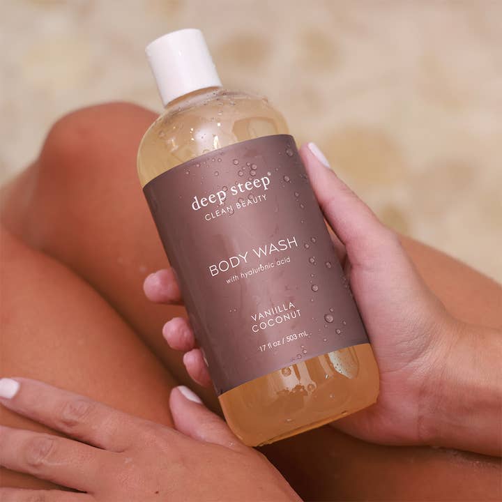 Deep Steep Clean Beauty - Wholesale Body Wash/Shower Gel - Body Wash - Vanilla Coconut 17oz2