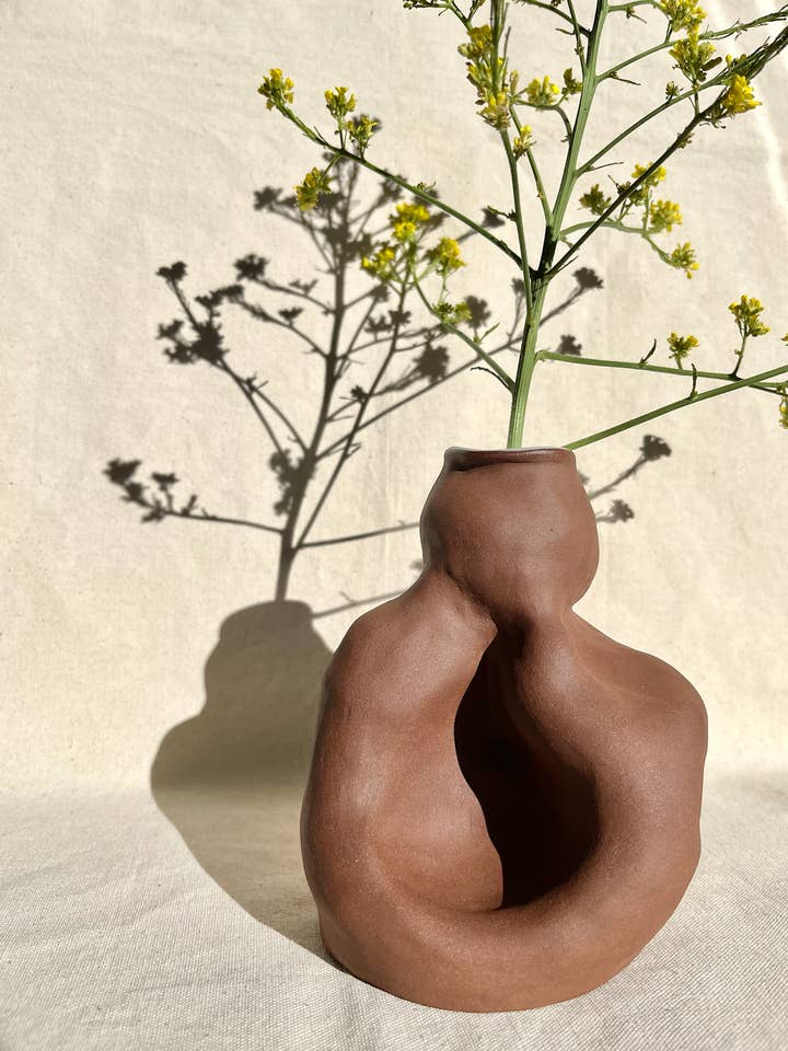 Shelter Vase - Terracotta for wholesale by Roaming Barefoot