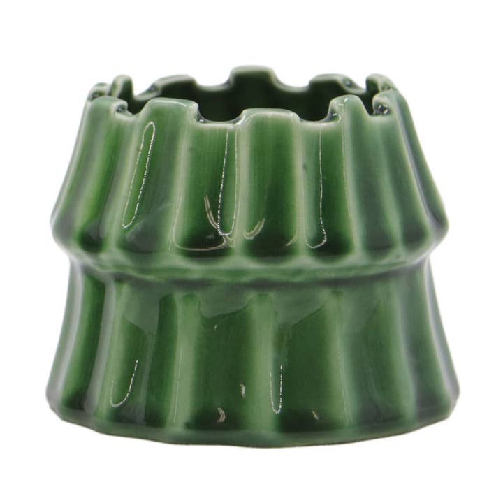 2-lagiger kleiner Smaragd-Übertopf für den Großhandel von Fieldstone Home