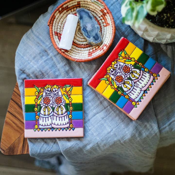 Pride Couple Coaster Set for wholesale by Modest&Co