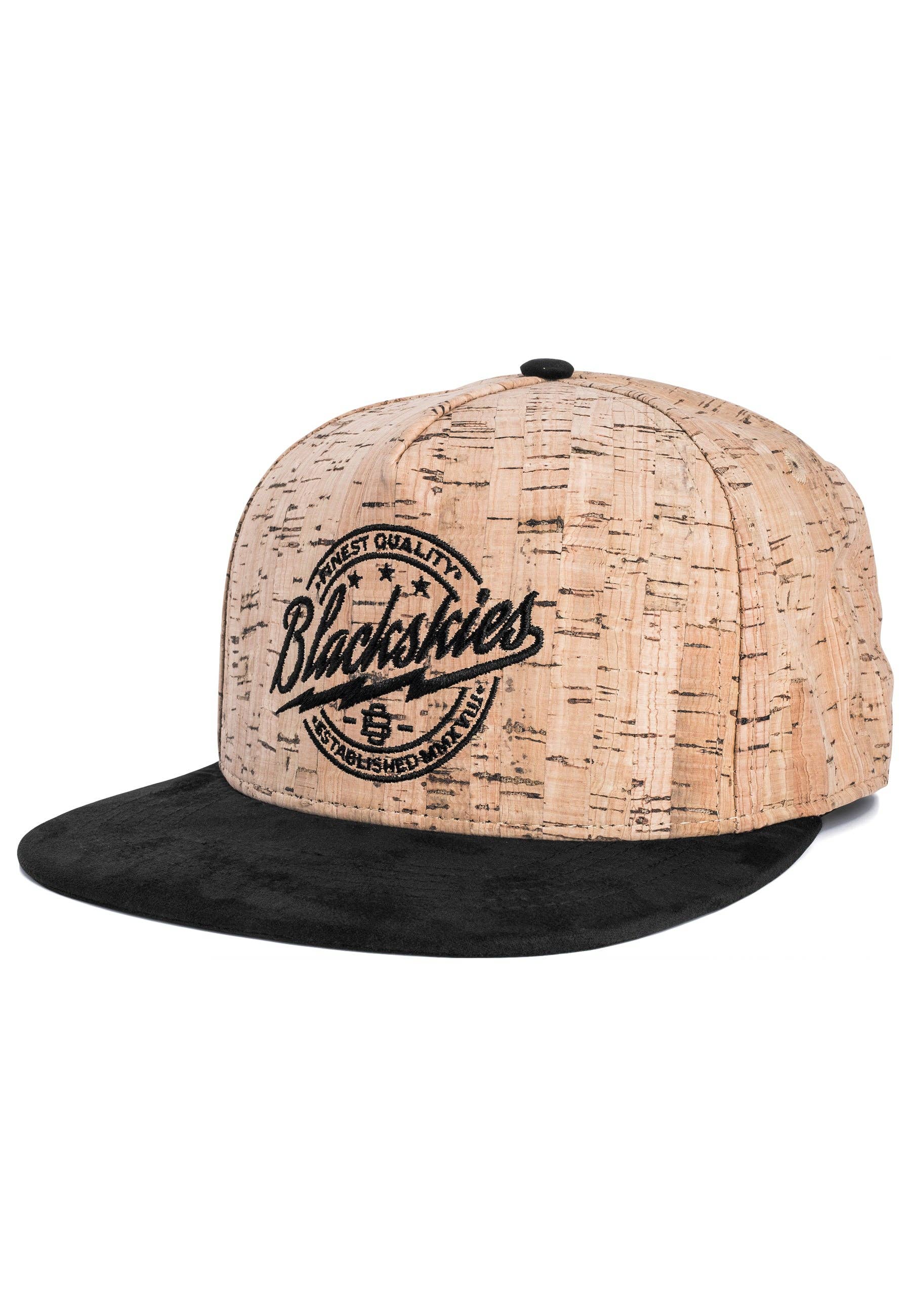 Blackskies - Wholesale Flat-brimmed cap – Men's - Nature Snapback Cap - Cork-Suede