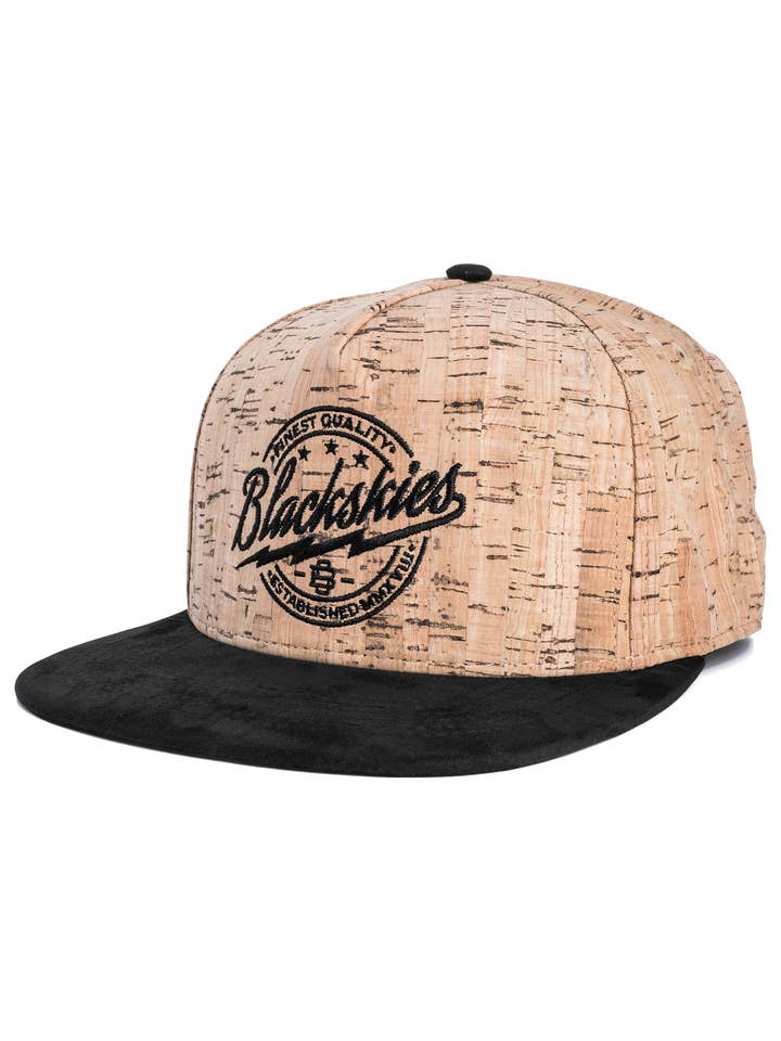 Nature Snapback Cap - Cork-Suede for wholesale by Blackskies