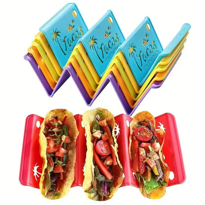 Magnifique Hearts - Wholesale Kitchen Tool/Gadget - Taco Holder Household Taco Stand Rack, Reusable Taco Holder