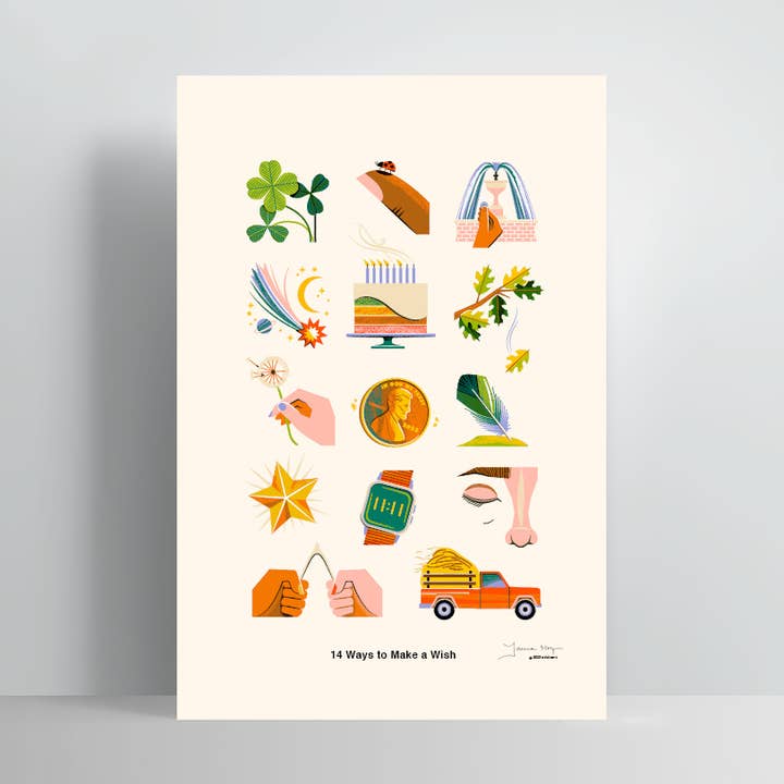 Ways to Make a Wish / Poster Art Print for wholesale by Addvent