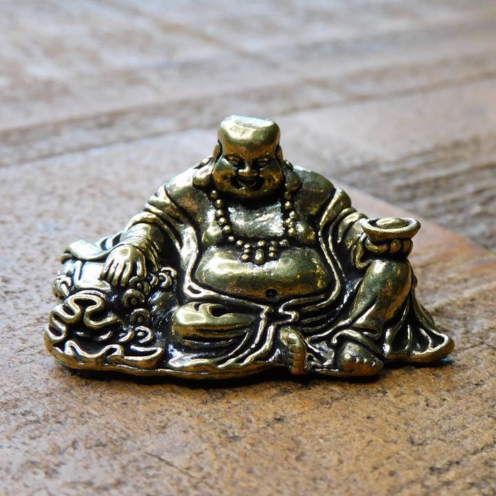 Brass Buddha Figurine for wholesale by Superior Stones & Gifts INTL LLP