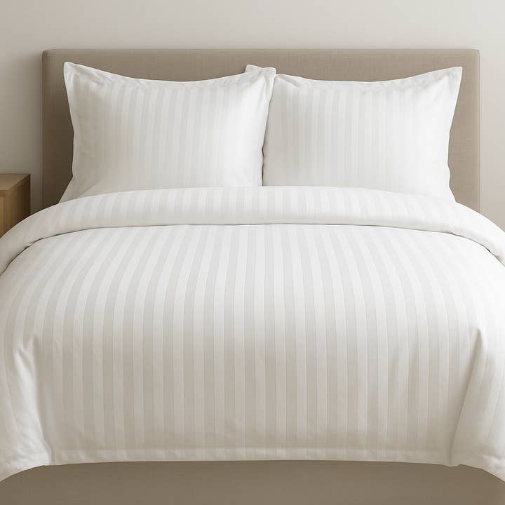 T-250 Stripe Duvet Cover - Bulk 12 Pack for wholesale by Stay Luxe Bedding