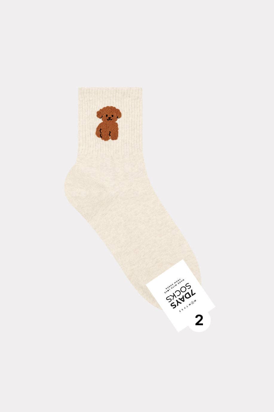 7DAYSSOCKS - Wholesale Socks - Women's - Women's Crew Puppy Land  Socks - Made in Korea1