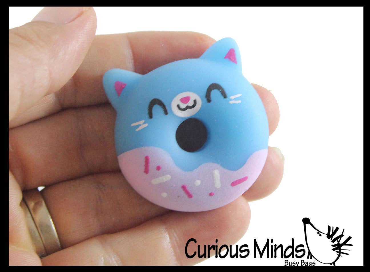 Curious Minds Toys - Wholesale Fidget Toy - Kids - 1 Donut Animal Food Mochi Squishy - Kawaii -  Cute Indiv14