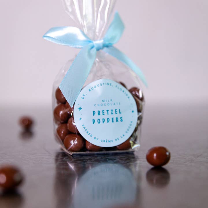 Milk Chocolate Pretzel Poppers for wholesale by Creme de la Cocoa