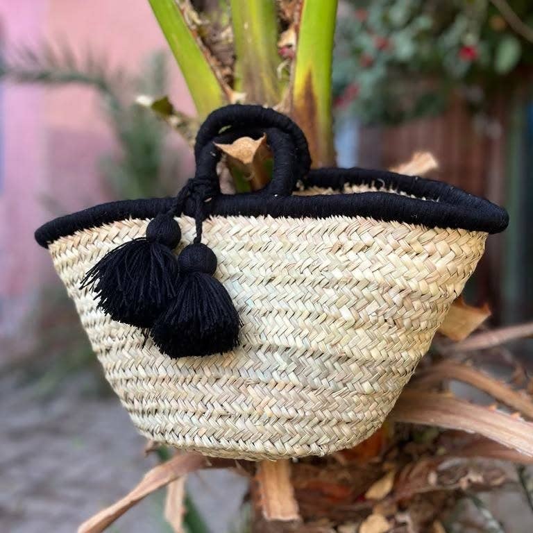 craftberber - Wholesale Beach Bag - Personalized straw bag with pompoms, Straw beach bag1