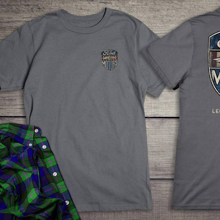 Artopia - Wholesale Screen Printed T-Shirt - Unisex - Ford Motor Company, Vintage Ford Motors T-Shirt4