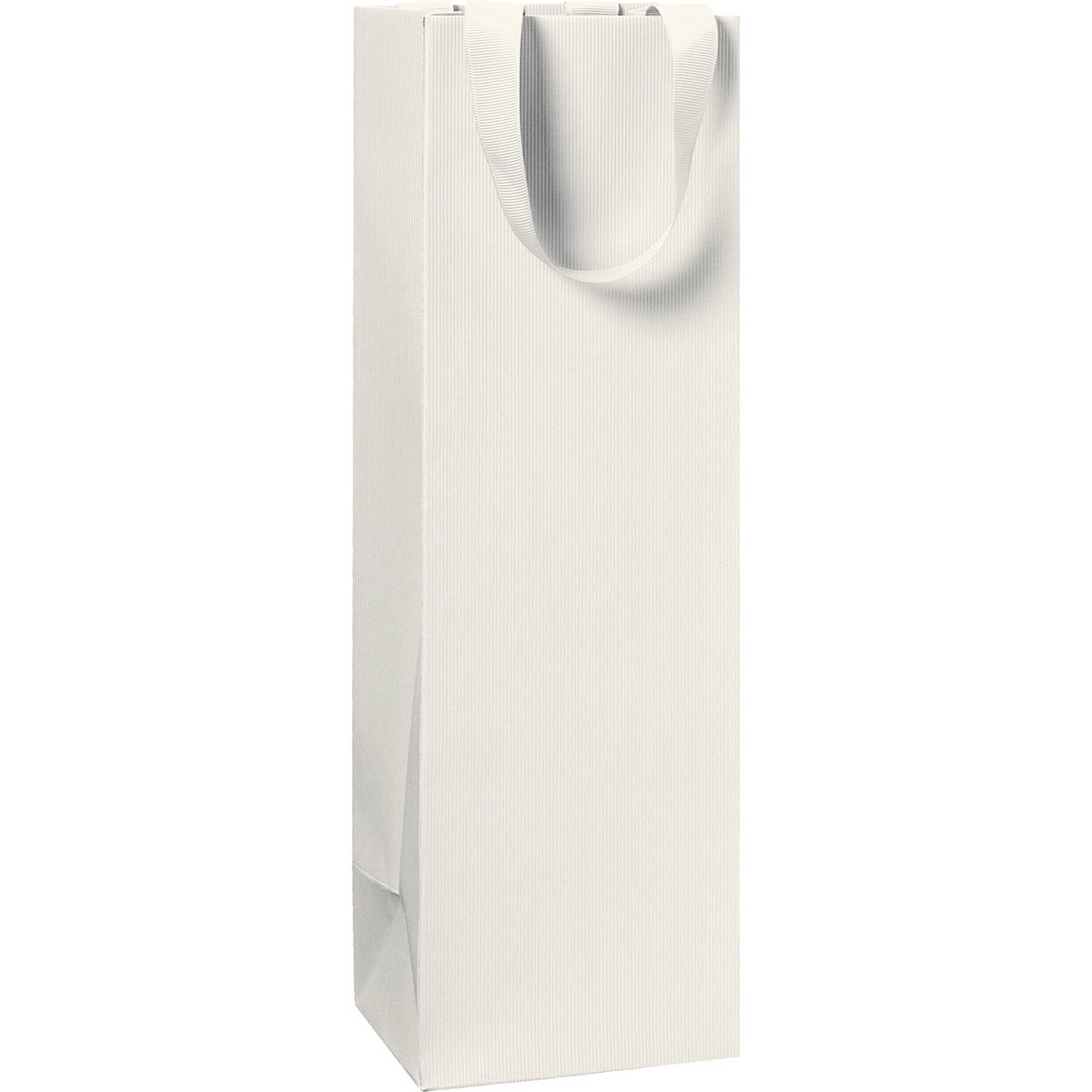 Giftwrap UK – wholesale Gift bag – Beige Gift Bag - Embossed - Ribbon Handle3