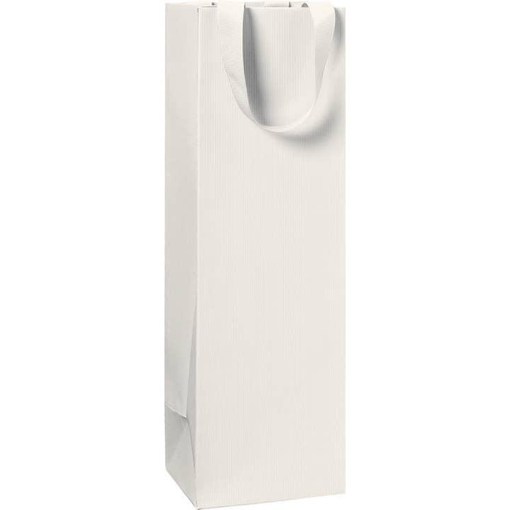 Giftwrap UK – wholesale Gift bag – Beige Gift Bag - Embossed - Ribbon Handle3