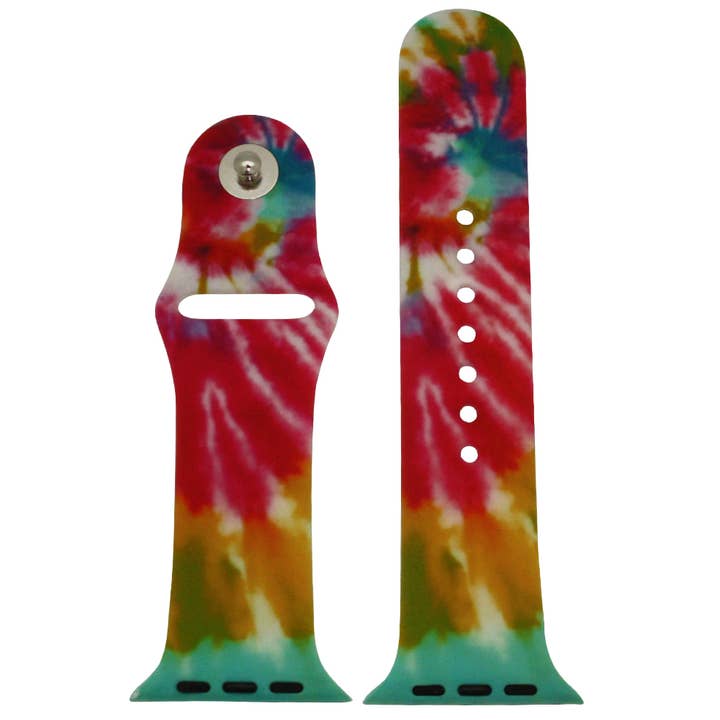 Time World USA - Wholesale Watch Band/Strap - Unisex - Tie Dye Printed Silicone Apple Watch Band