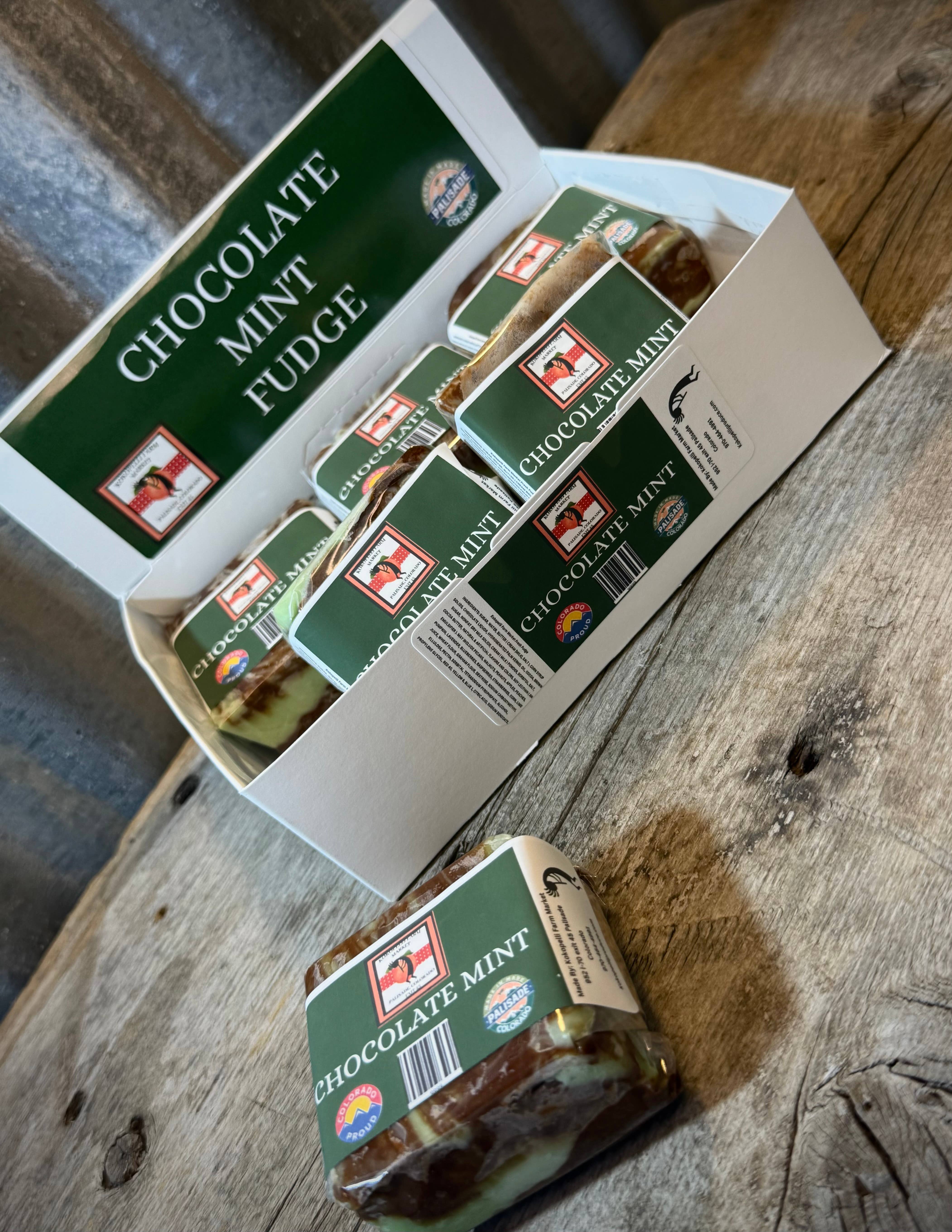 Kokopelli Farm Market - Wholesale Fudge - Chocolate mint Fudge