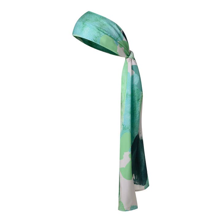 The Claire Head Scarf- Green for wholesale by Hues&Co