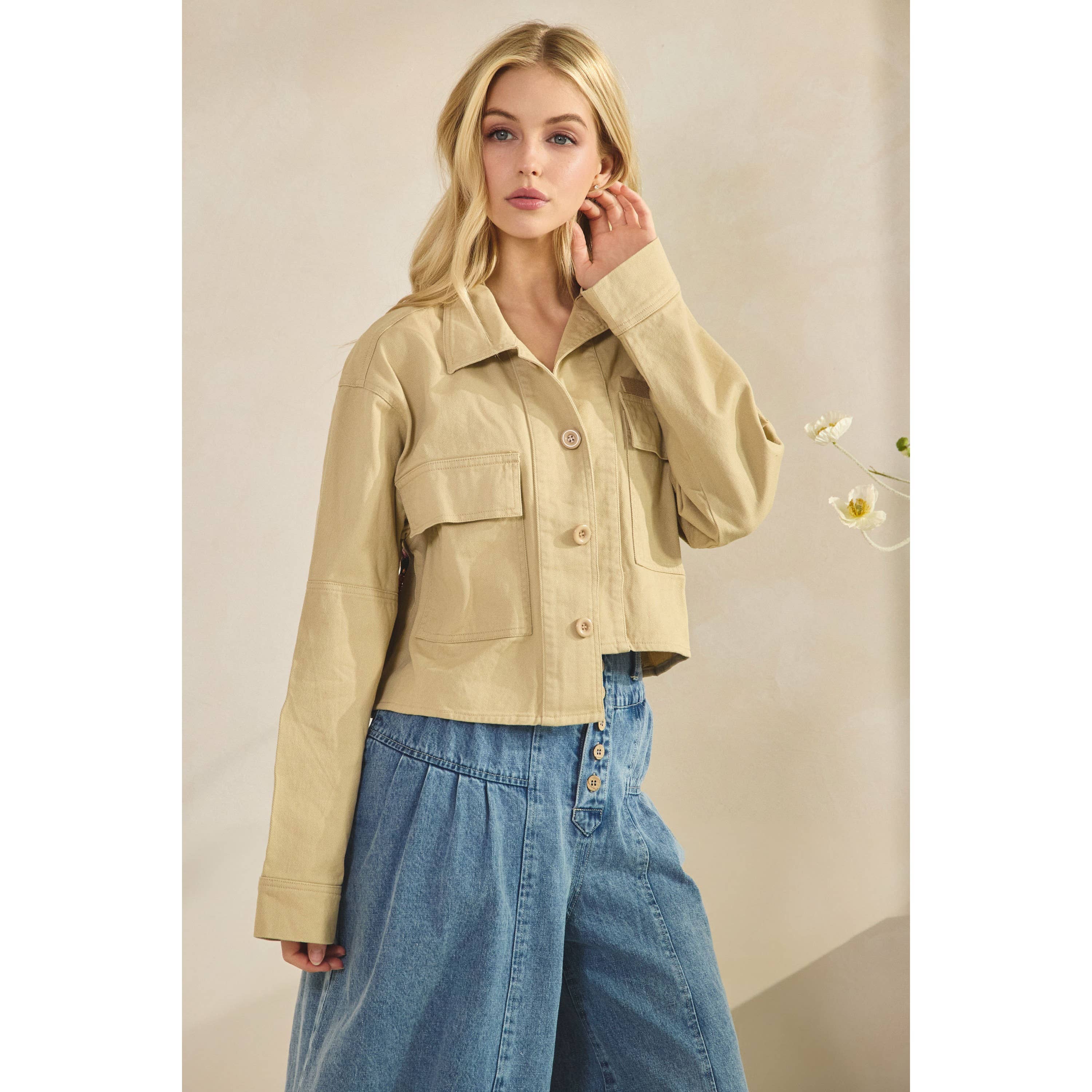 Veveret – Blusão - Mulher por atacado – Casaco com Contraste de Lantejoulas7