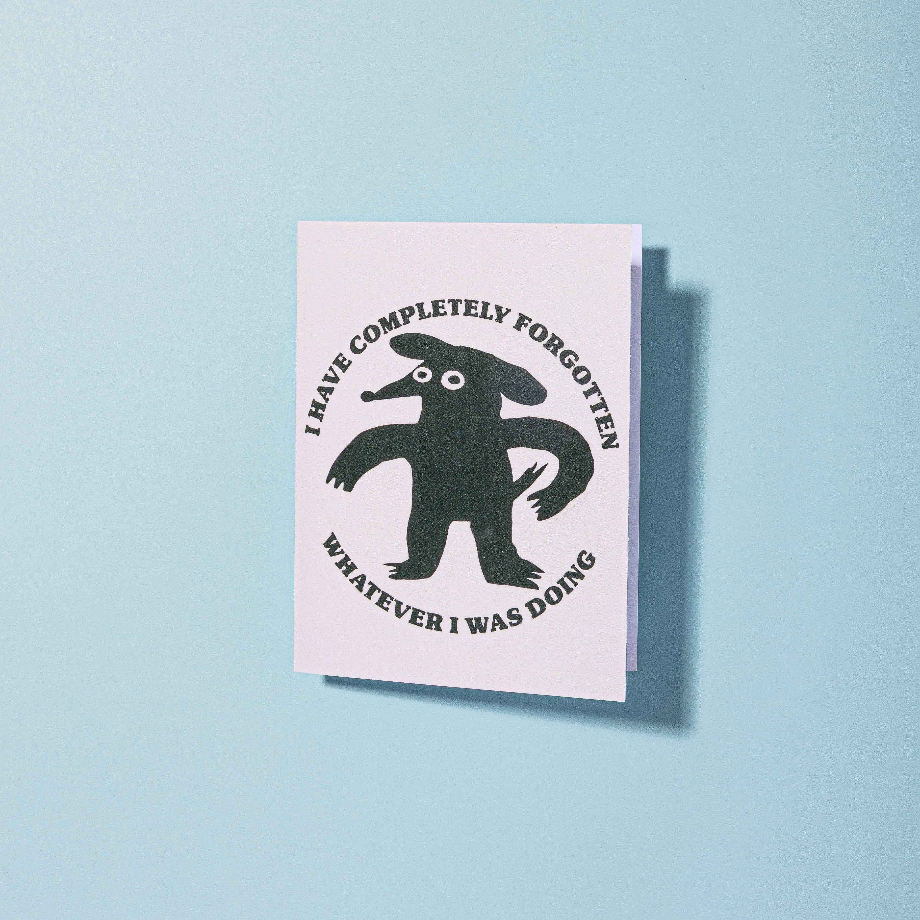 Sara McCandless Illustration - Wholesale Everyday Greeting Card - Completely Forgotten A2 Blank Card With Envelope1