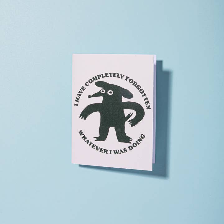 Sara McCandless Illustration - Wholesale Everyday Greeting Card - Completely Forgotten A2 Blank Card With Envelope1