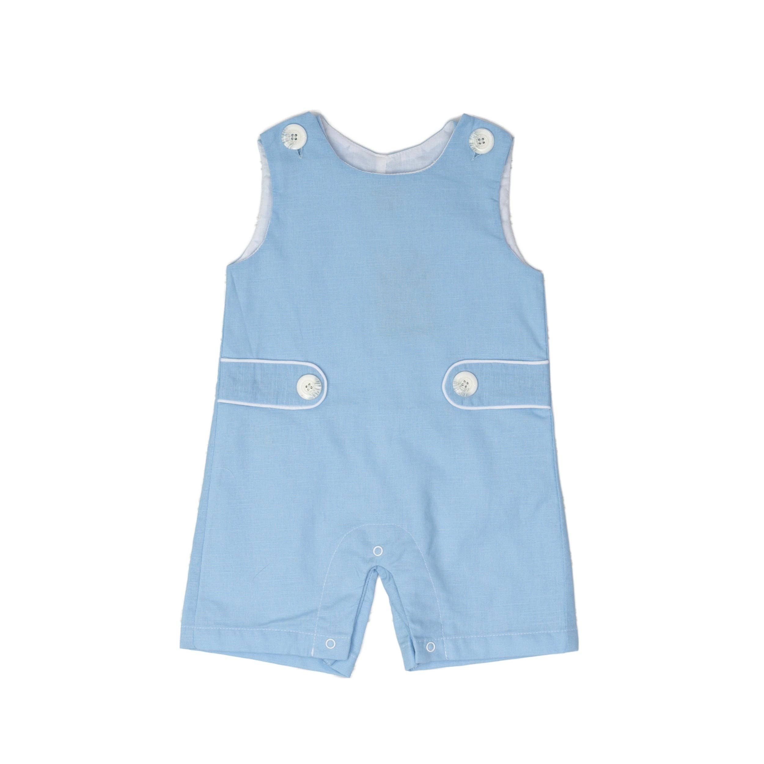 The Oaks Apparel Company - Wholesale Jumpsuit - Baby - Heath Blue Jon Jon0