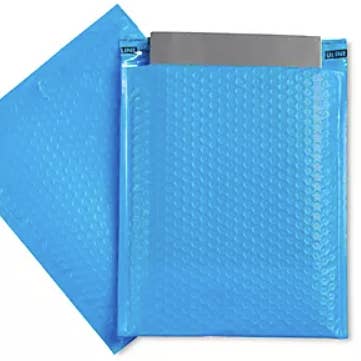 SHIPPING BY ELI - Wholesale Envelopes - #2 | 8 1/2 x 12 | BLUE POLY BUBBLE MAILERS | 10 BUNDLE | $7.000