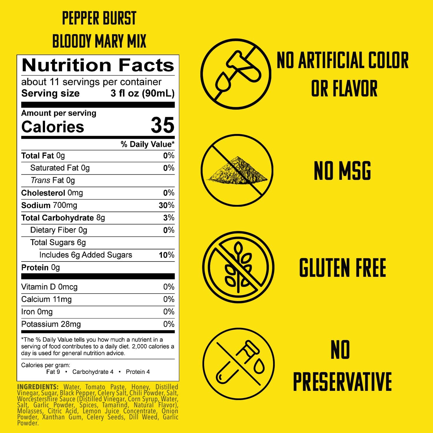 SPOOKY Craft Cocktail Mixes - Wholesale Cocktail Mix/Syrup - SPOOKY Bloody Mary Sampler 6-pk6