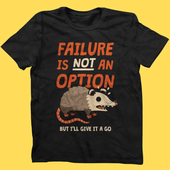 T-shirt "L'échec est une option" pour la vente par Wicked Clothes