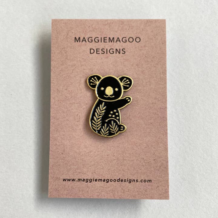 Enamel pin badge - koala for wholesale by Maggie Magoo Designs