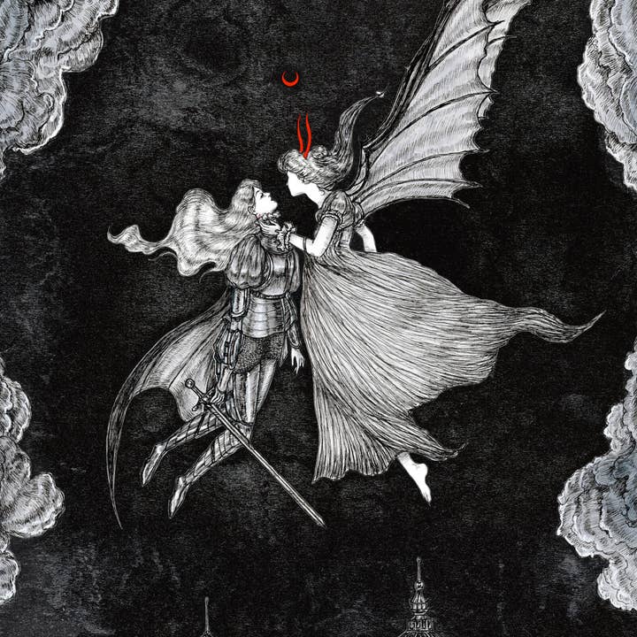 Mary Syring - Wholesale Art Print - Before the night is done-fine art print- dark art,witch,goth