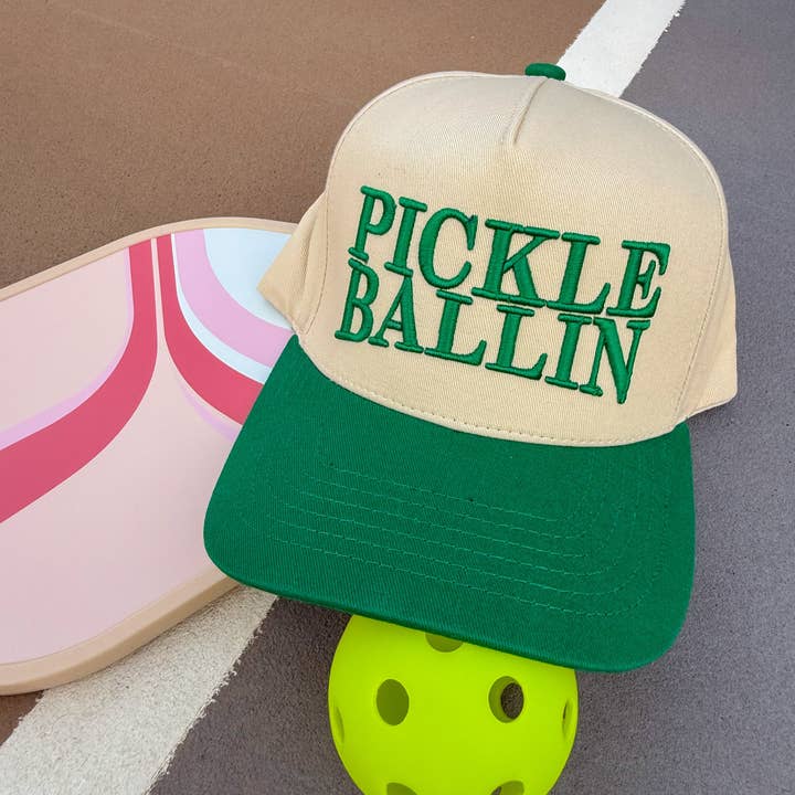 Pickle Ballin 3D Embroidered Trucker Hat for wholesale by Stitch Your Style