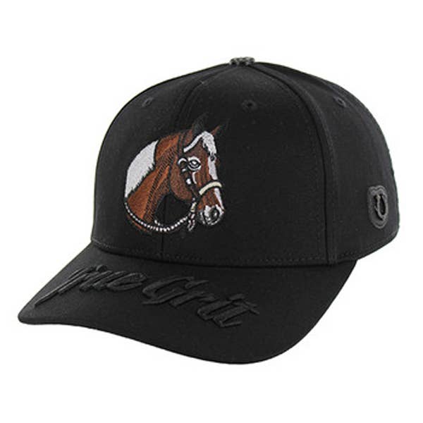 CASQUETTE HORSE TRUE GRIT – 100 % COTON | FERMETURE À BOUCLE ARRIÈRE pour la vente par S & J Gift Inc