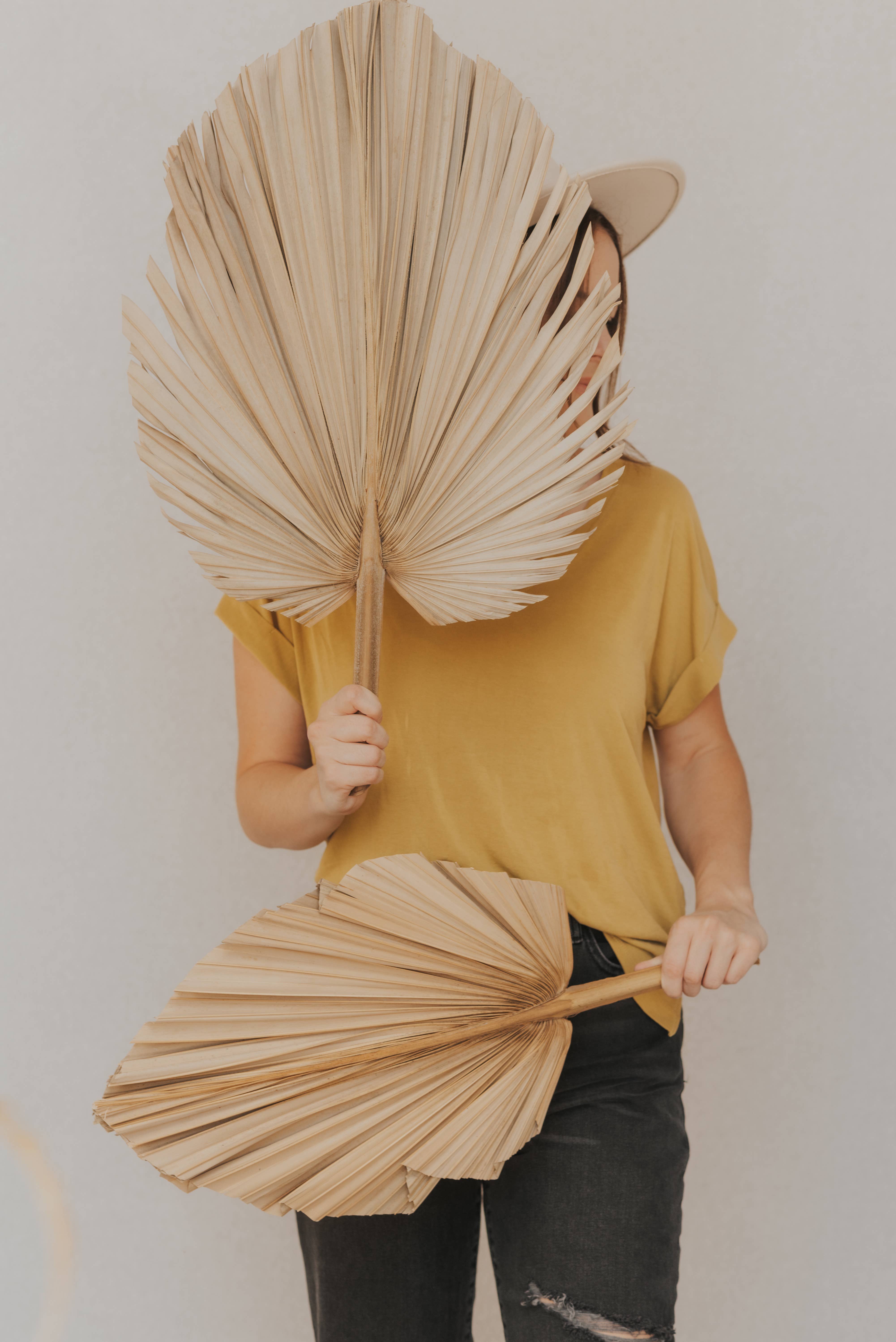 The Blooming Palm – wholesale Decal – Party decorations – Palm Leaves, Large Dried Trimmed Organic Tropical Dried Fan10