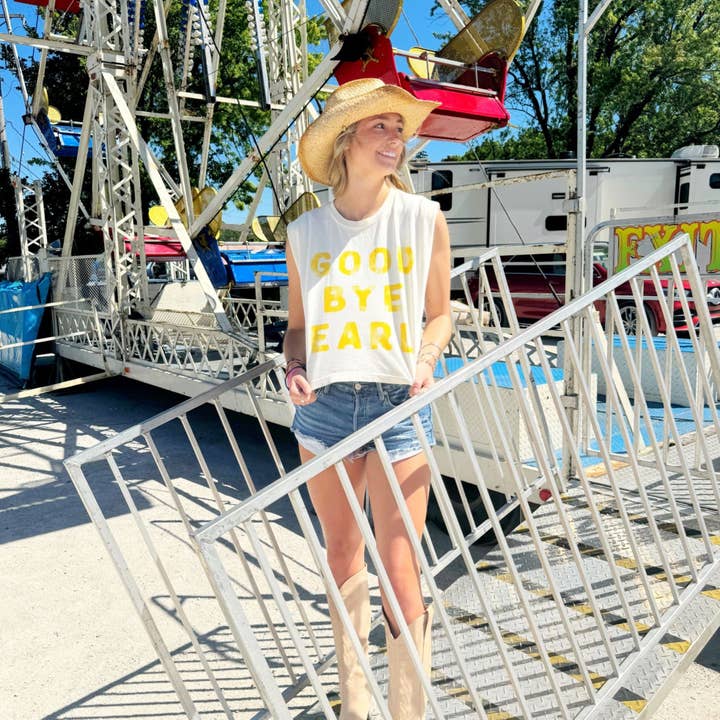 Poppy & Pine - Wholesale T-shirt met print - Dames - Vaarwel Earl Tank2