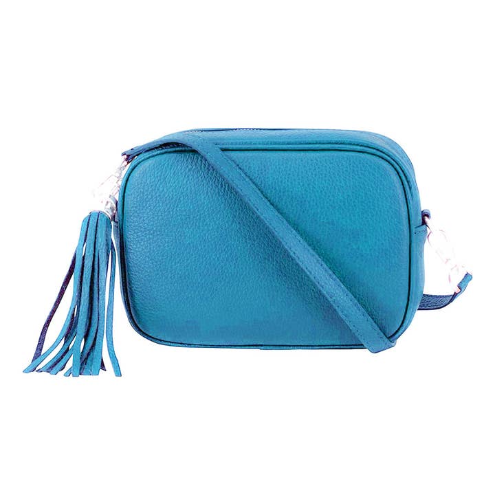 Ellas Trading - Wholesale Crossbody Bag - Women's - Italian Leather Camera Crossbody Bag with Tassel Charm7