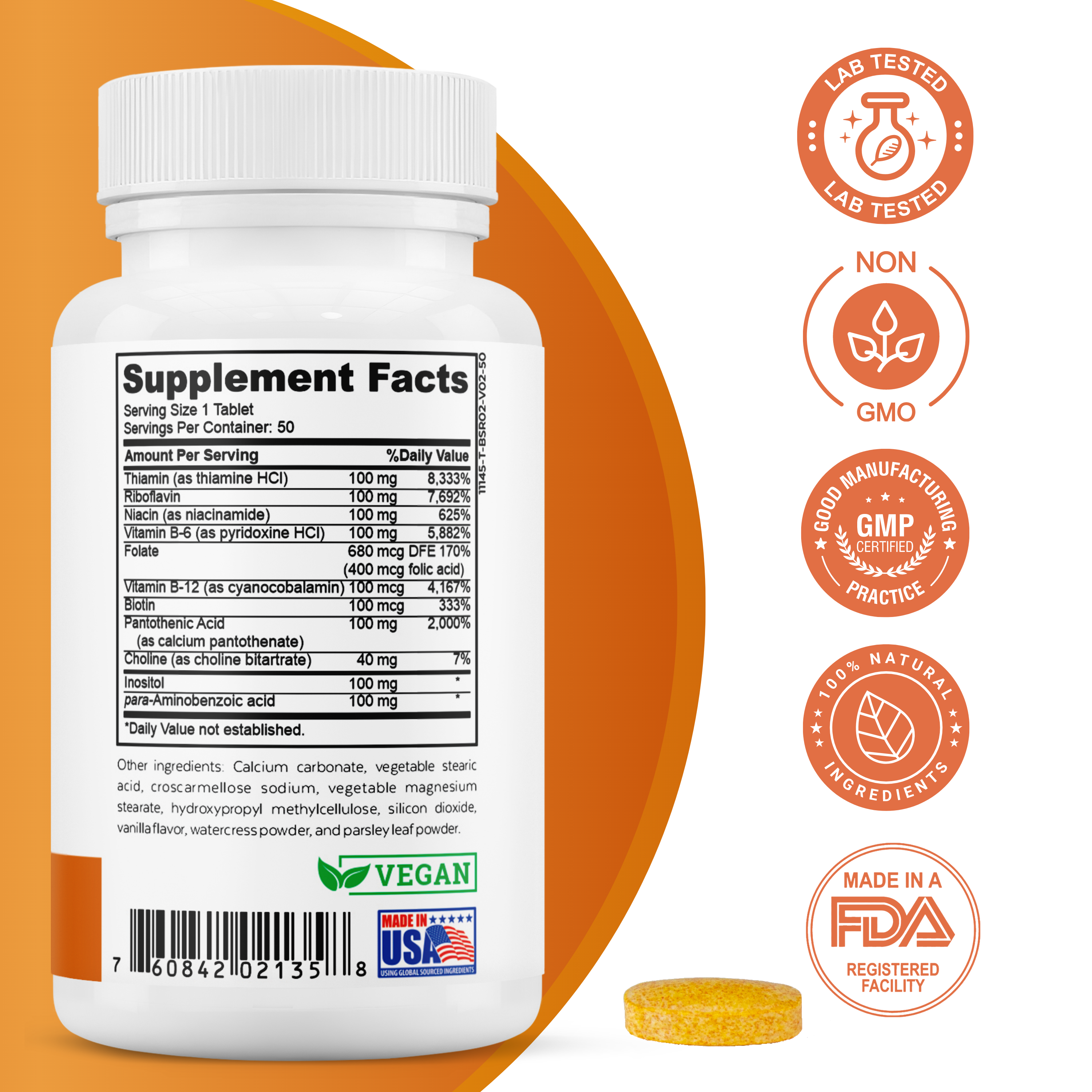 2nd Springs - Wholesale Oral Supplement/Vitamin - 2nd Springs Super B-100 Complex3